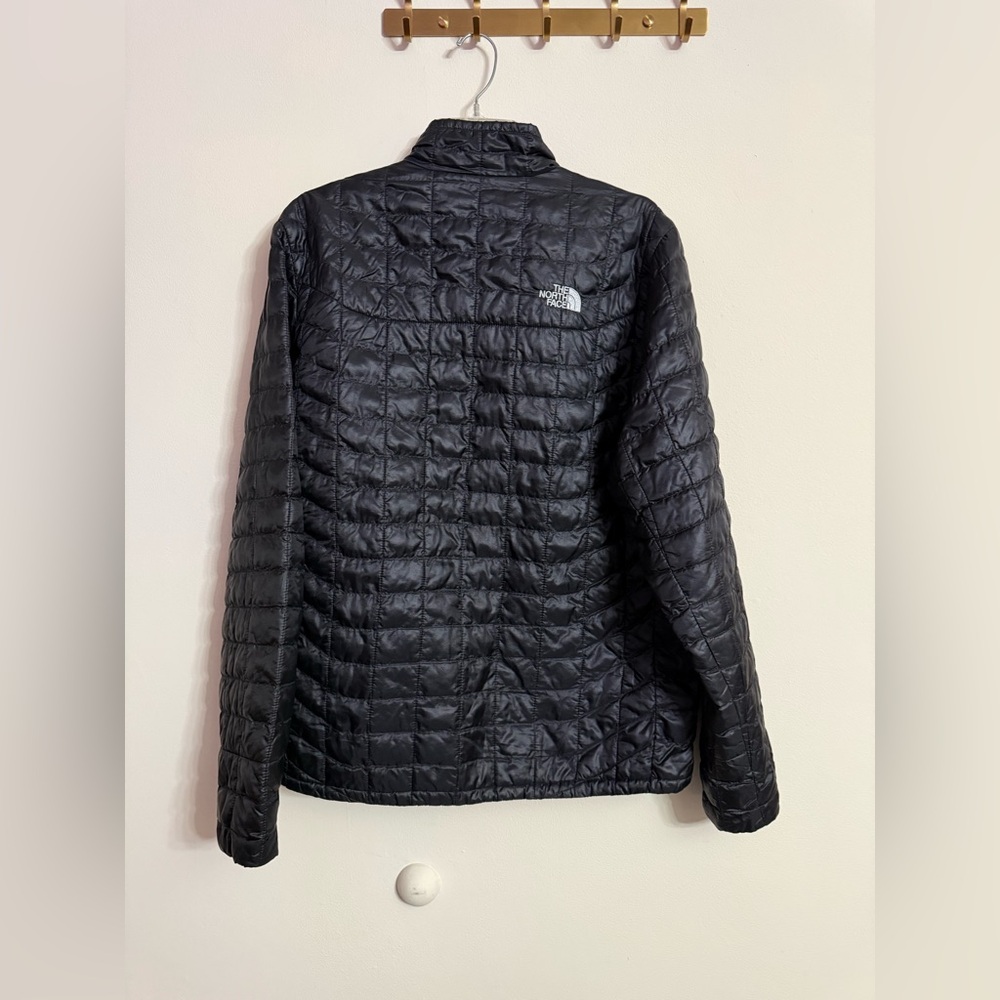 The North Face Black TNF Zip Up Thermoball Down Puffer Jacket Mens Size L - Picture 4 of 4